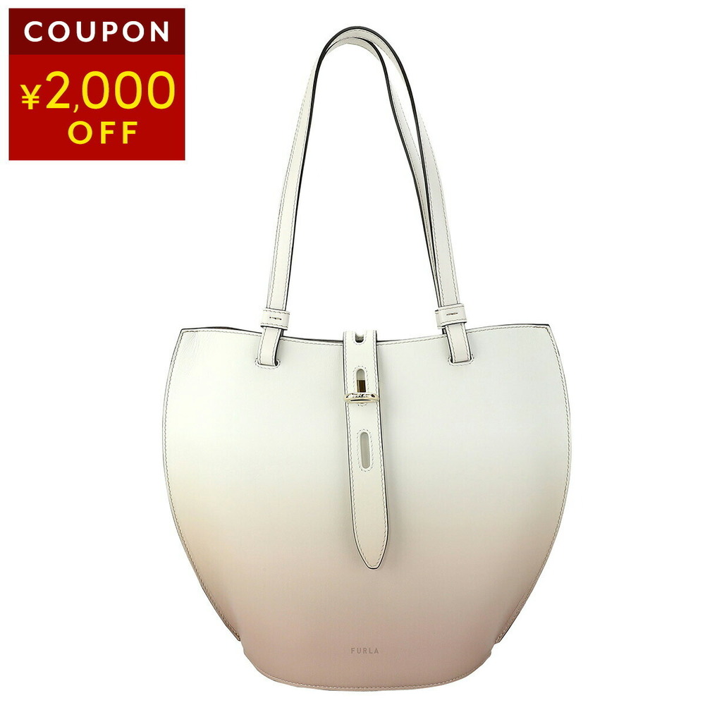 Furla Unica Tote Bag White Beige